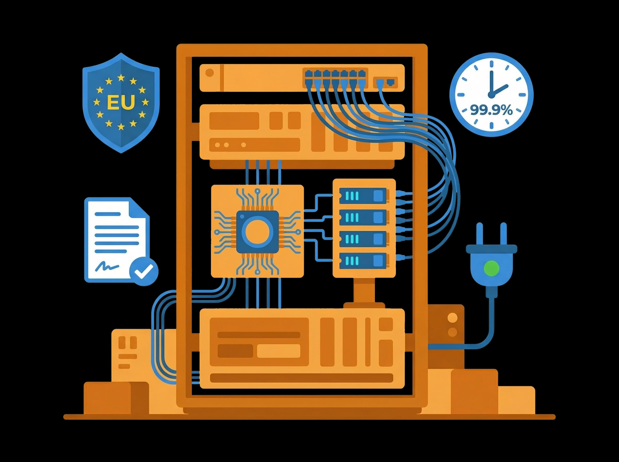 Stabile EU-Infrastrukturumgebung mit DSGVO-Konformität