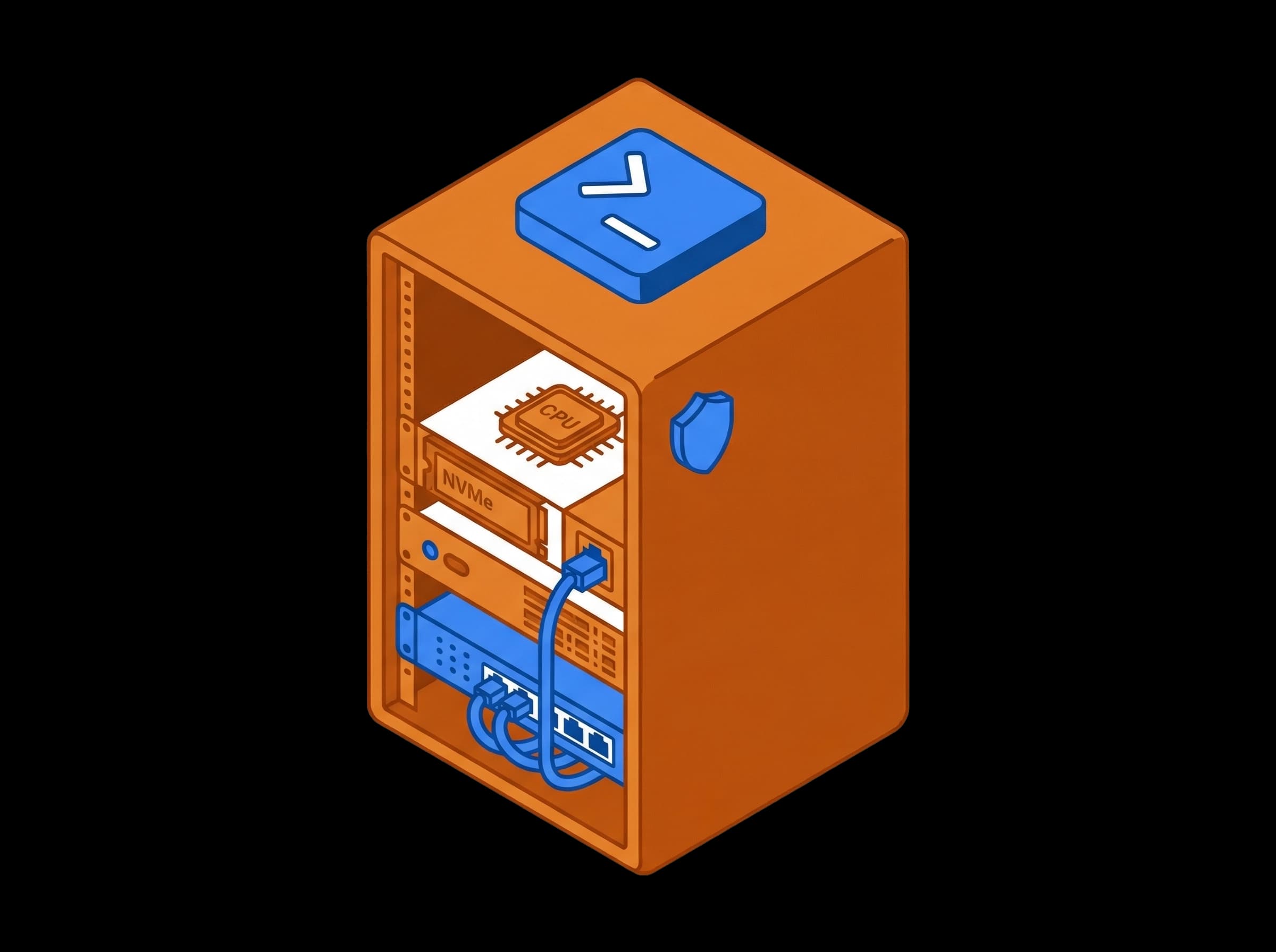 KVM-infrastructuur die QDE VPS root access ondersteunt