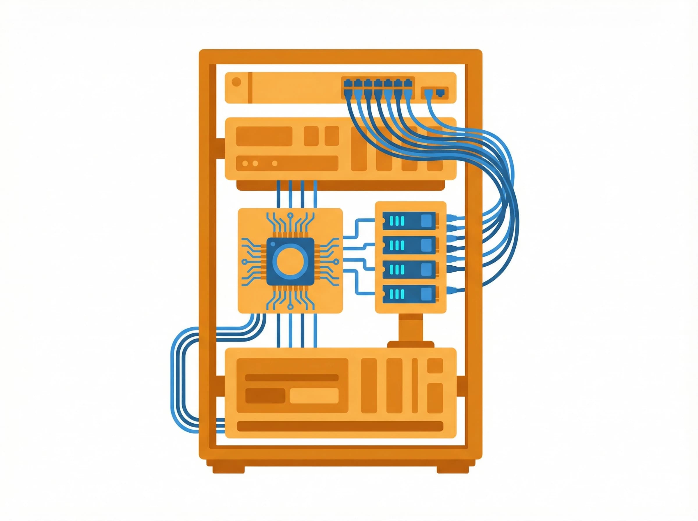 QDE VPS Server-Hardware und Infrastruktur