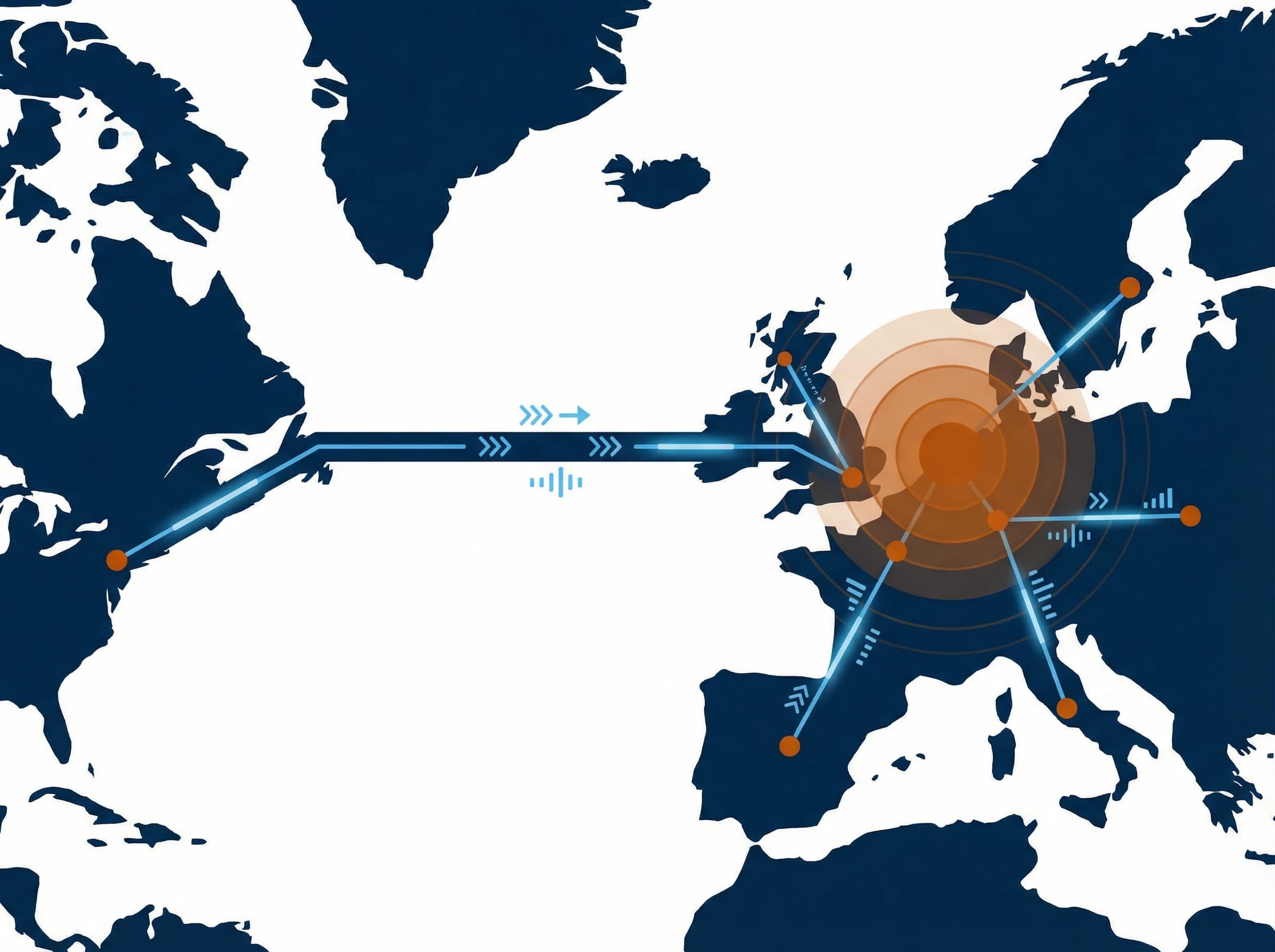 Amsterdam Netzwerkkonnektivität und Latenzkarte