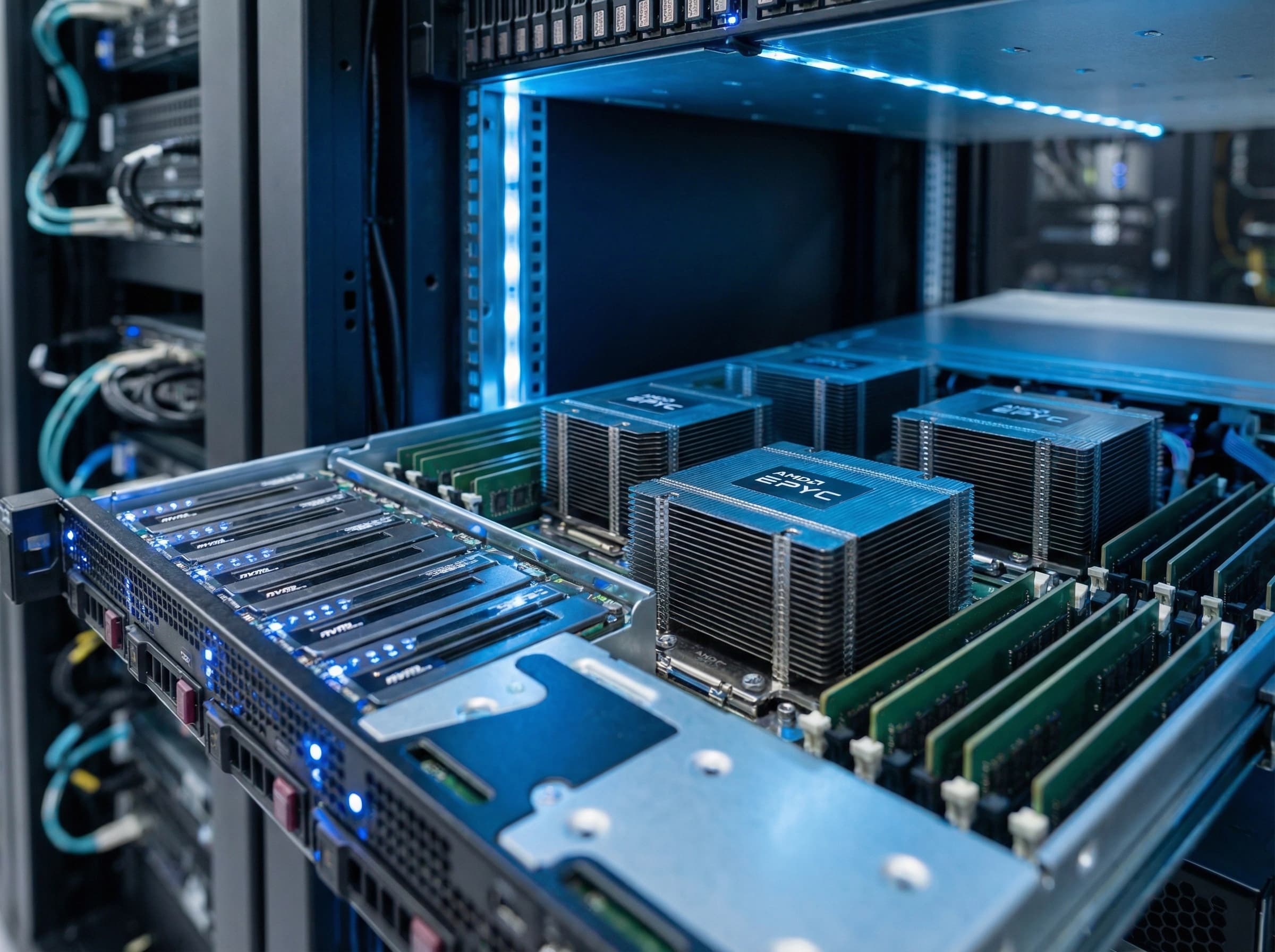 High-performance server hardware powering game servers